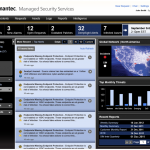 This is the main homepage dashboard where users can see high priority incidents and also monitor the rest of their network from a high level. MSS Home Screenshot