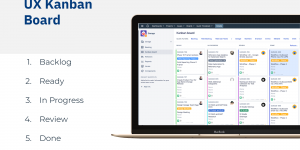 Here are the basic steps to the design process we managed in a JIRA Kanban board. Design Process in Jira